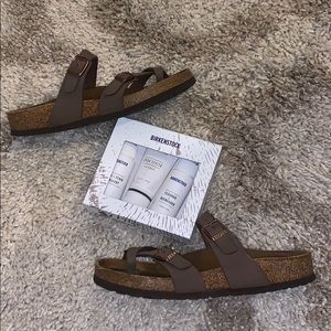Birkenstock’s with cleaner